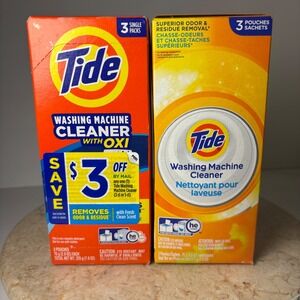 Tide Washing Machine Cleaner 6ct Total Orange Oxi Fresh Clean Scent HE Safe